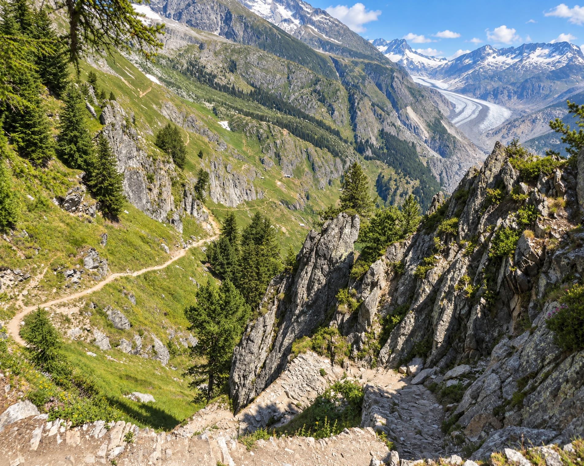 Aletsch Panoramaweg, Etappe 1/3