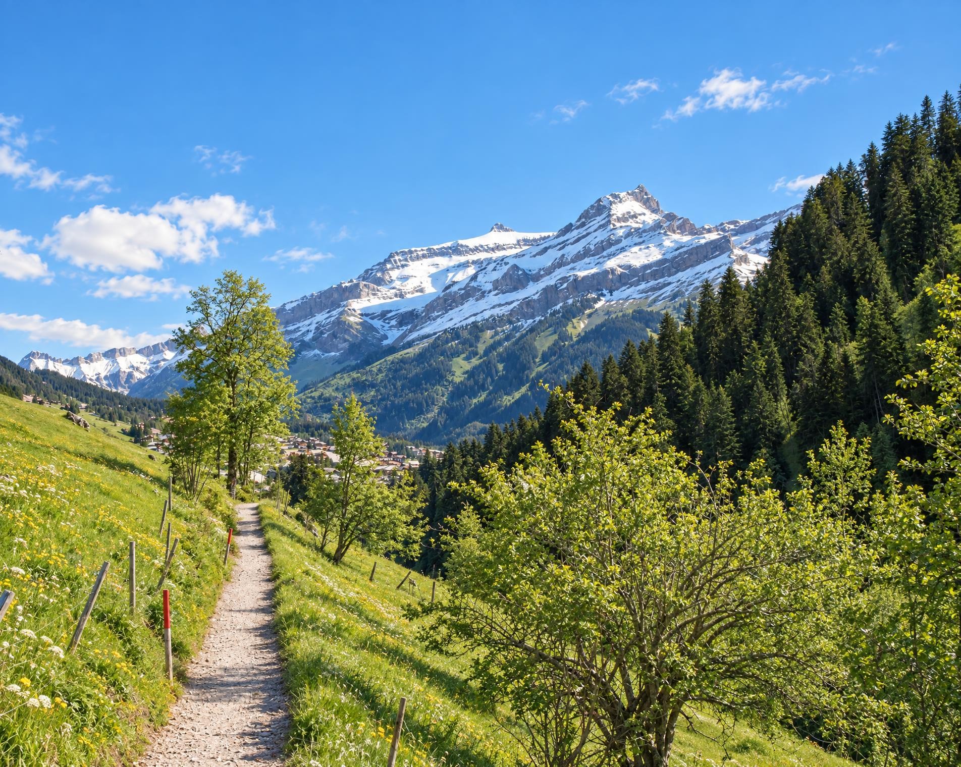 Chemin Les Diablerets–Vers l’Eglise