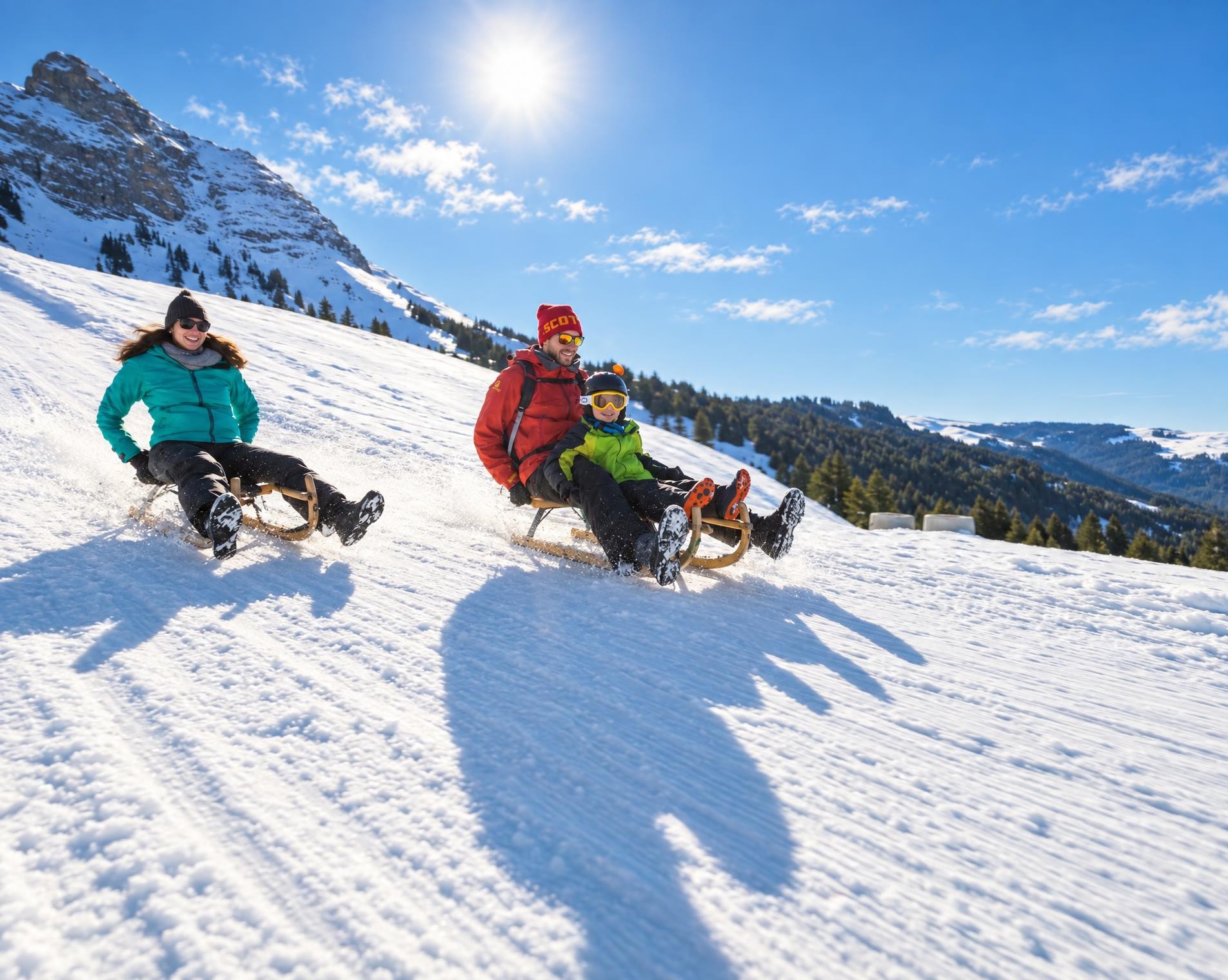 Descente en luge de Moléson