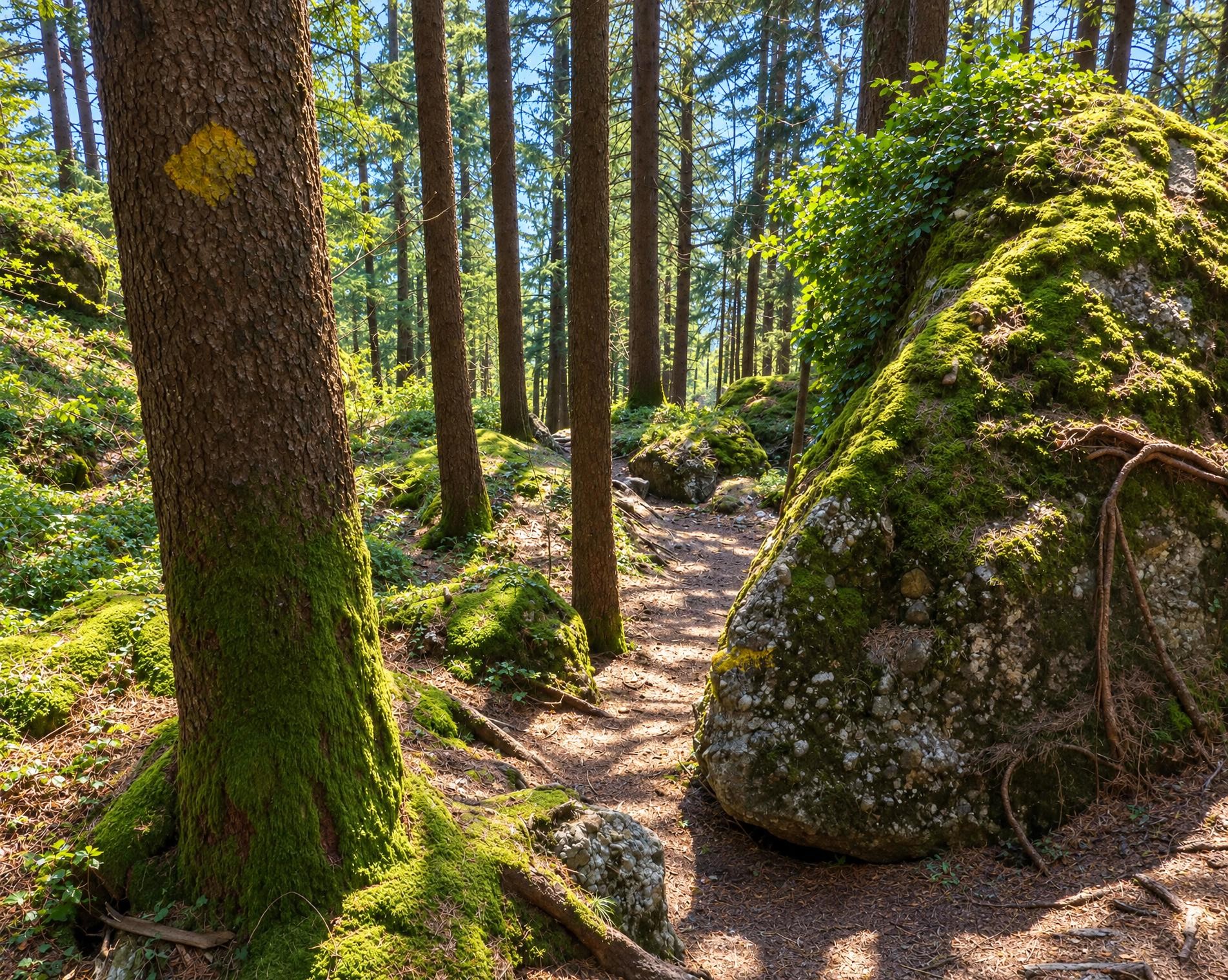 Goldauer Bergsturzspur