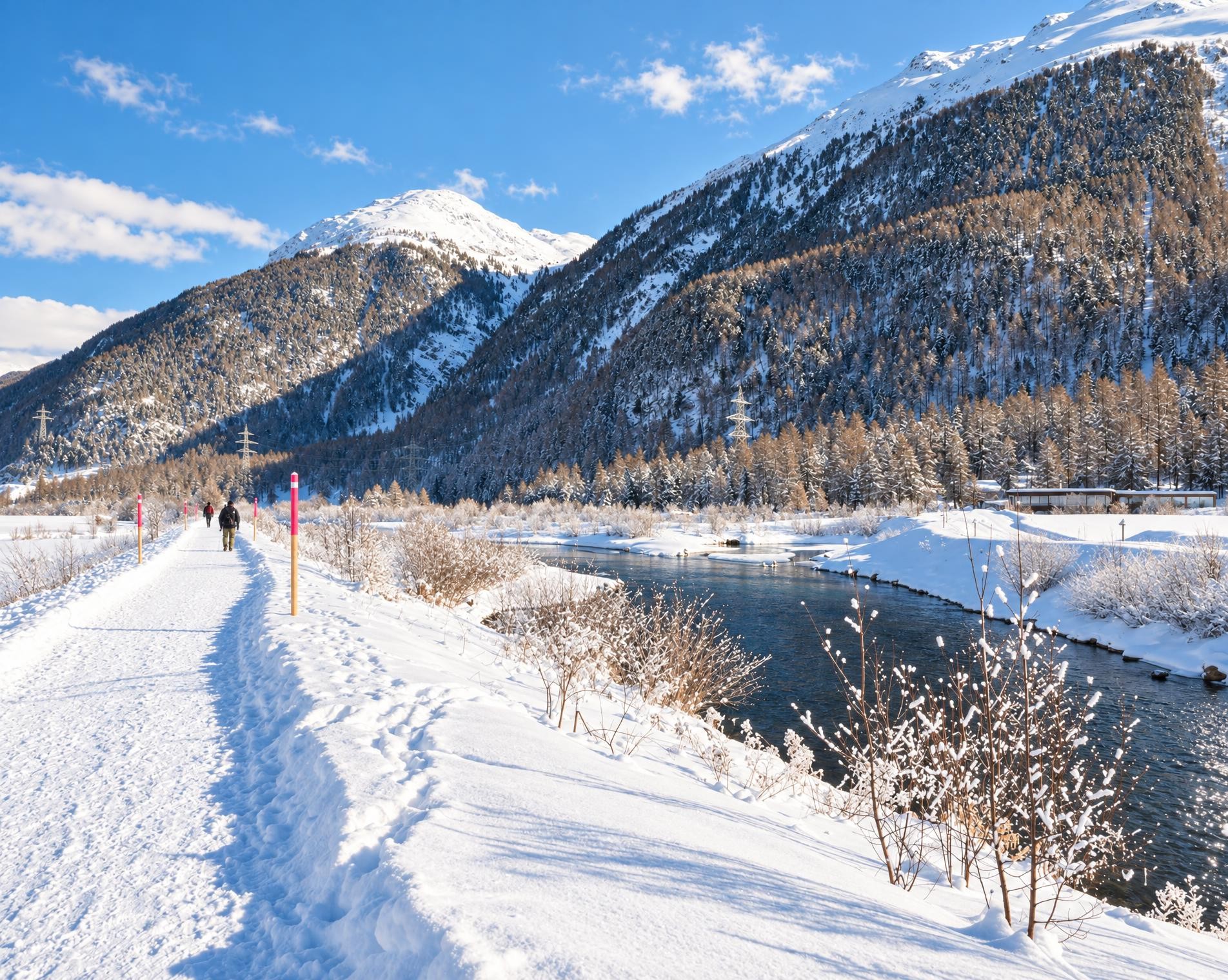Innauen-Weg Samedan–La Punt