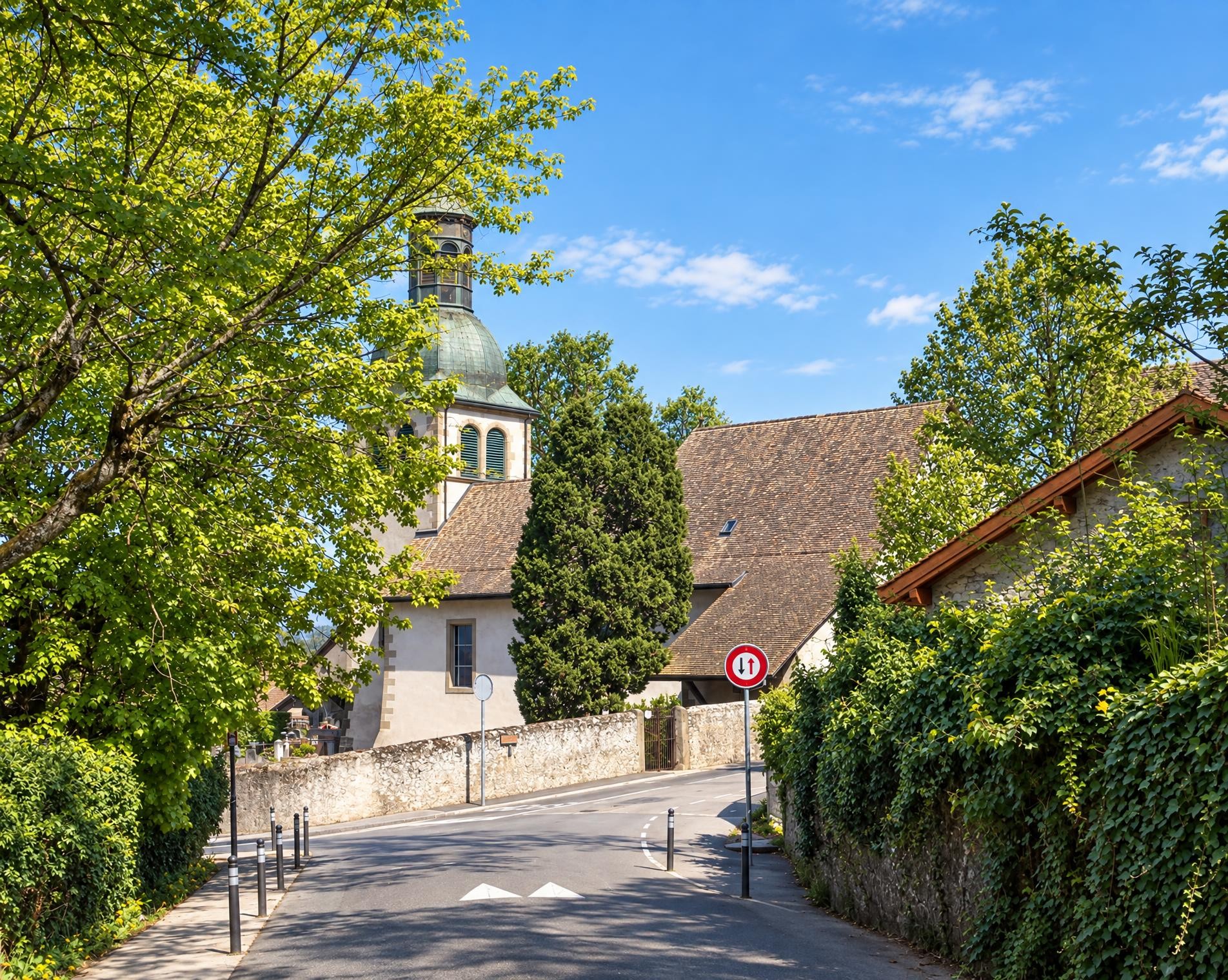 Promenade du côteau entre Arve et lac