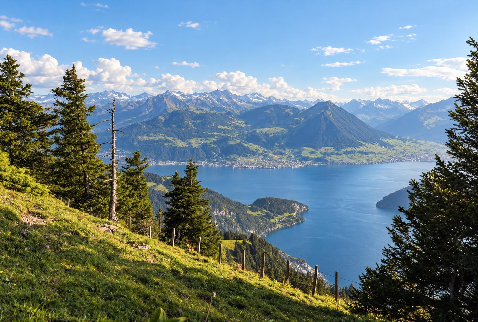 Rigi Kulm via Rigi Kaltbad to Rigi Scheidegg