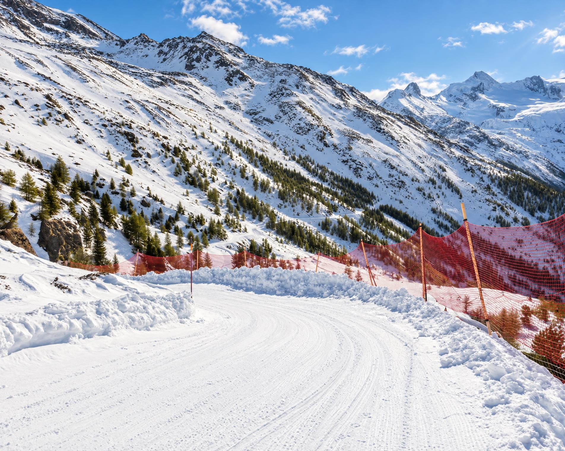 Schlittelweg Kreuzboden–Saas-Grund
