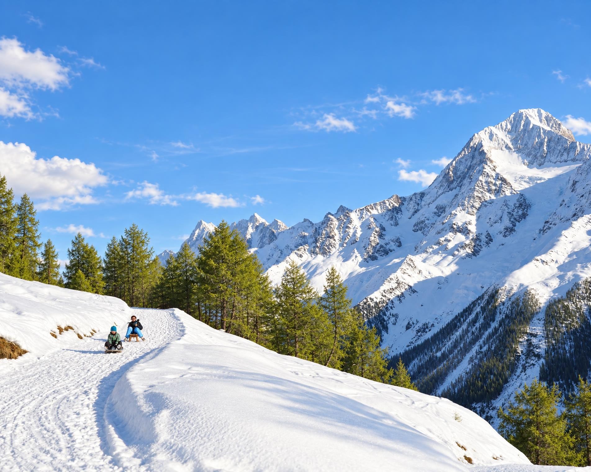 Schlittelweg Lauchernalp–Wiler