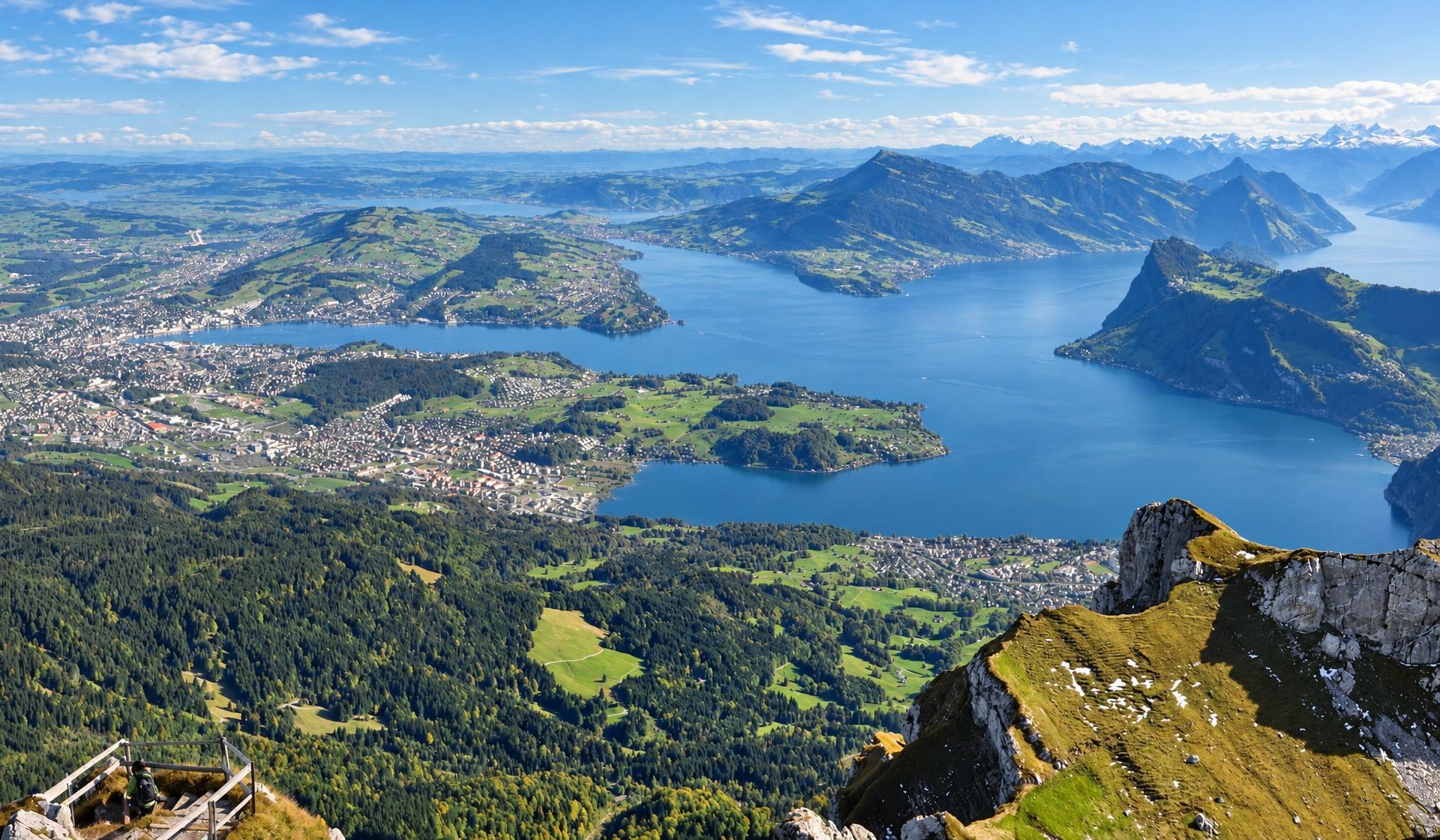From Alpnachstad via Ämsigen to Pilatus Kulm