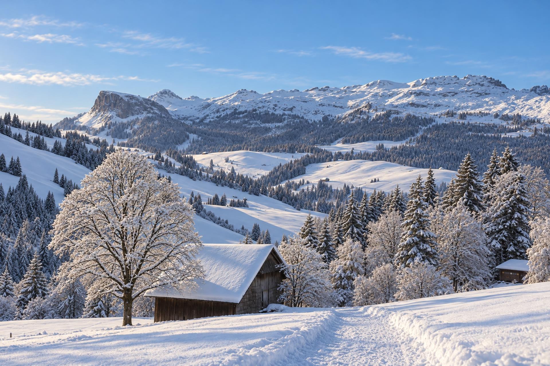 Von Gang zu Gang durchs Wintermärchen Sörenberg
