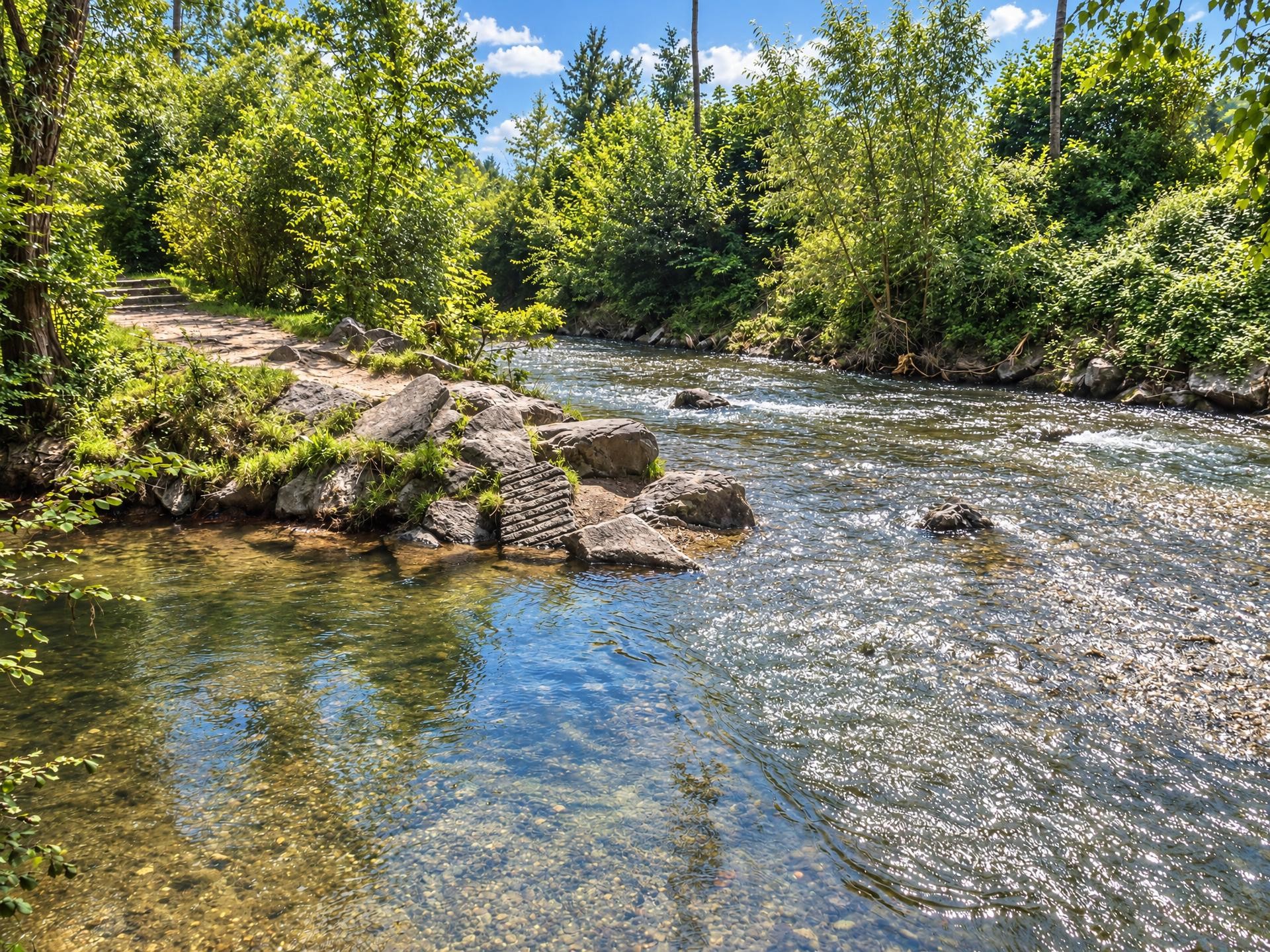 Weg am Wasser - Ein Bach lebt