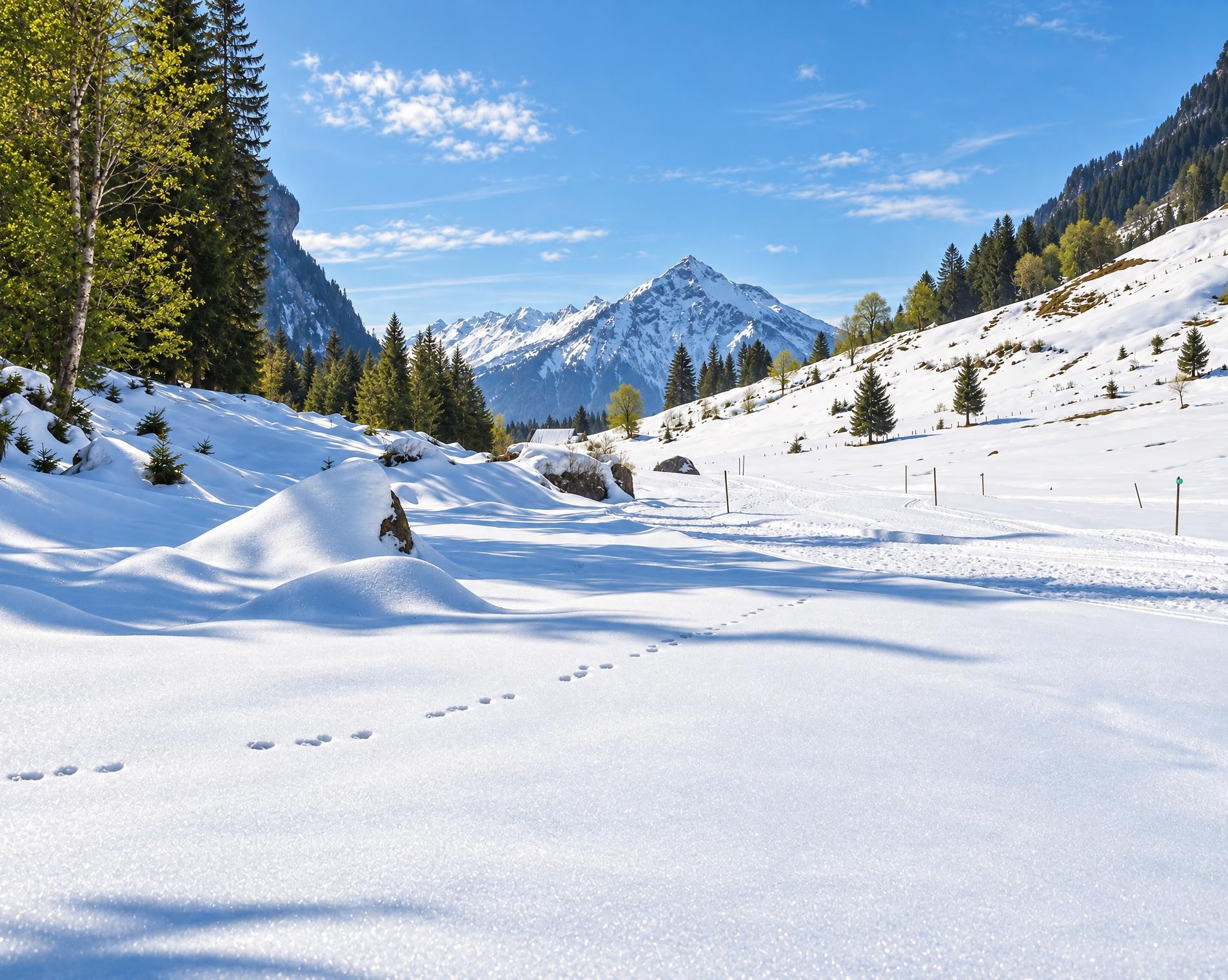 Winterwanderweg Justistal