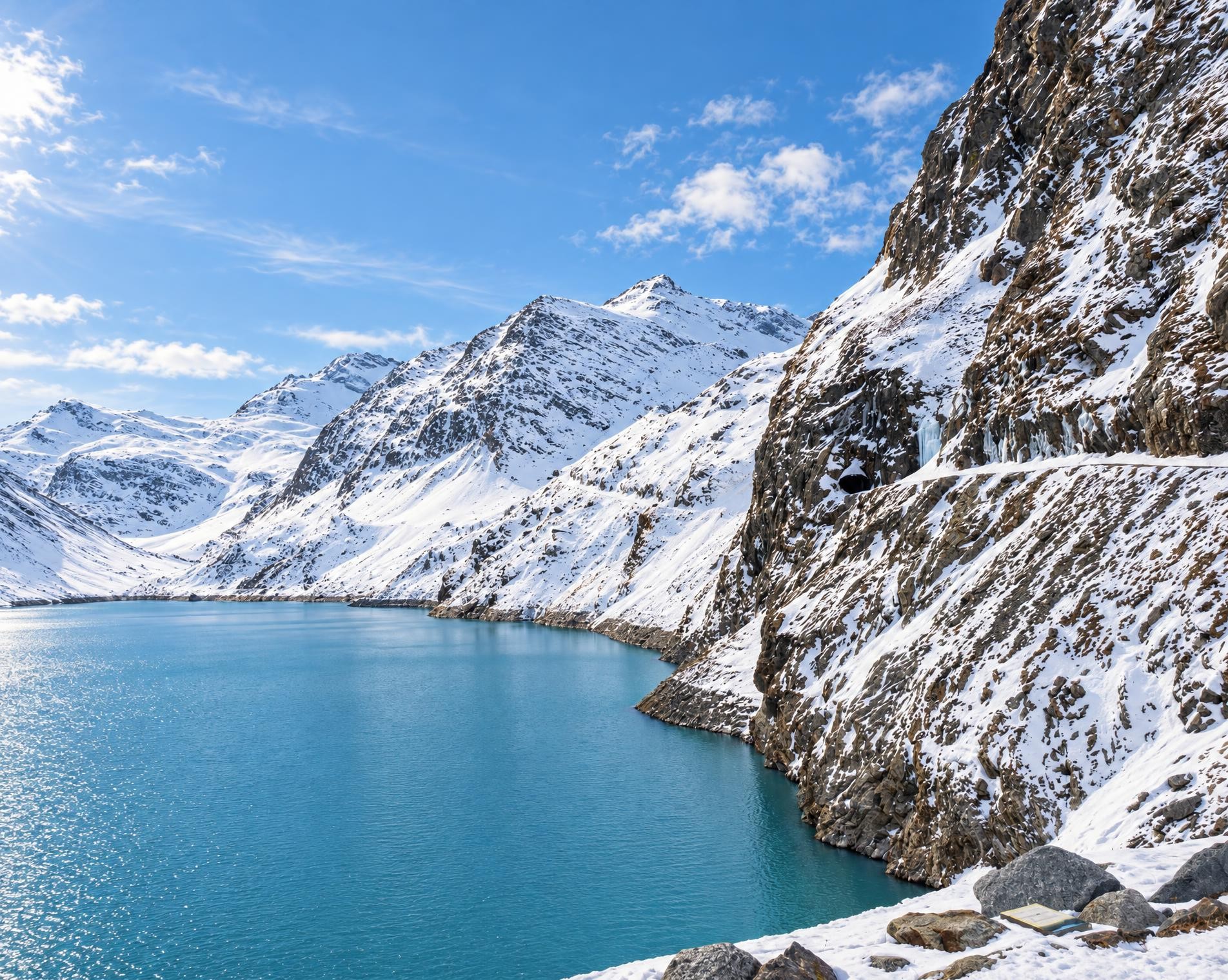Winterwanderweg Mattmark